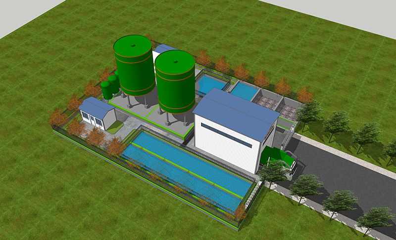 湖北蔴城某(mou)隧道汚(wu)水處理站項目